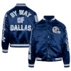 By Way of Dallas Cowboys Reflective EIAS Satin Varsity Jacket