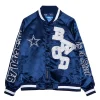 By Way of Dallas Cowboys Reflective Star Varsity Jacket