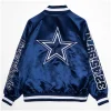 By Way of Dallas Cowboys Reflective Star Varsity Jacket Blue