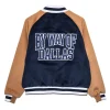 By Way of Dallas Navy Dallas Cowboys Letterman Full-Snap Jacket