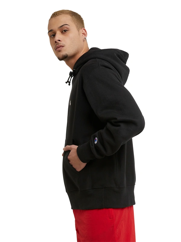 Champion Reverse Weave Black Hoodie