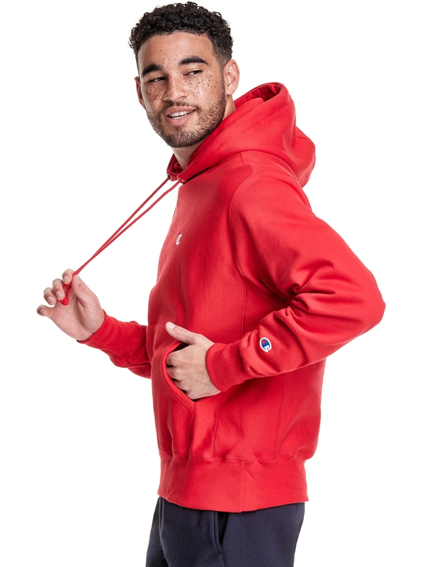 Champion Reverse Weave Red Hoodie