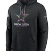 Dallas Cowboys Crucial Catch Club Black Pullover Hoodie