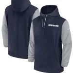 Dallas Cowboys Sideline Pre-Game Half-Zip Hoodie Jacket