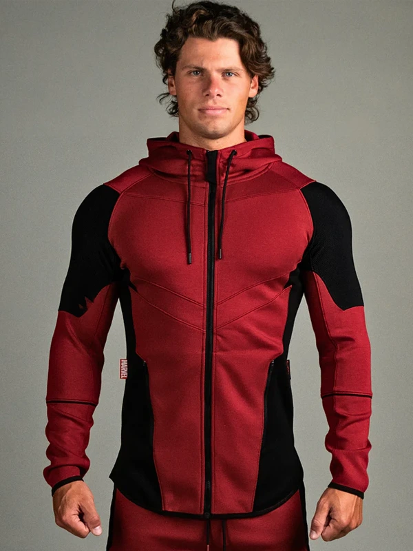 Red deadpool hoodie sale