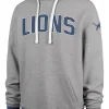 Detroit Lions Eastport Slate Grey Pullover Hoodie