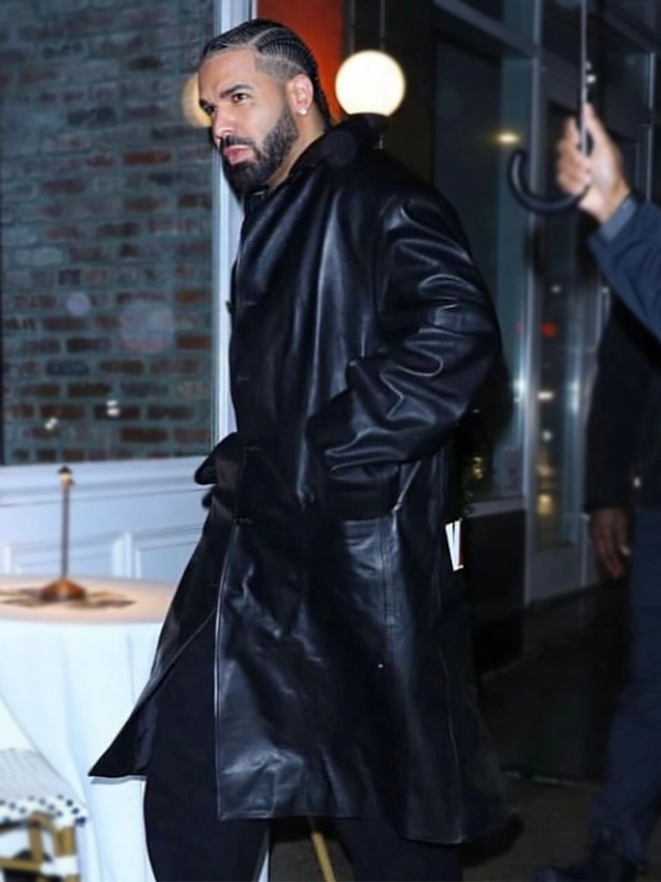 Drake Vaffanculo Leather Coat