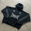 Driver Barbed-Wire Blue Oversized Hoodie