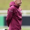 England Euro 2024 Maroon Training Jacket