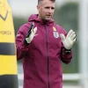 England Euro 2024 Maroon Training Jacket