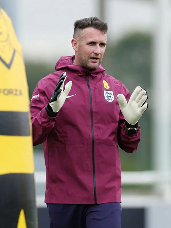 England Euro 2024 Maroon Training Jacket