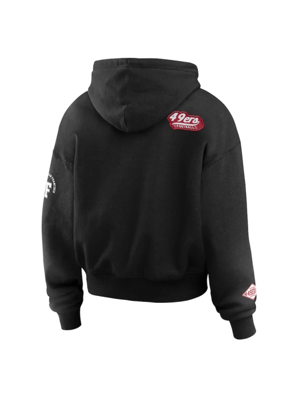 Erin-Andrews-San-Francisco-49ers-Black-Hoodie