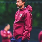 Euro 2024 England Maroon Jacket