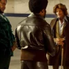 Fight Night The Million Dollar Heist Gordon Williams Brown Leather Jacket