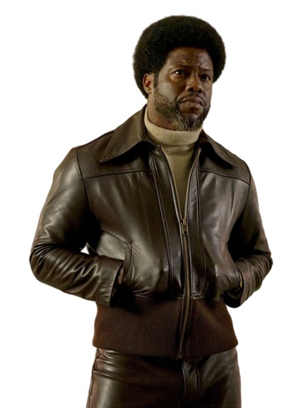 Fight Night The Million Dollar Heist Kevin Hart Brown Leather Jacket