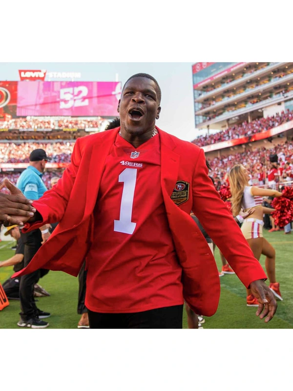 Frank Gore 49ers Hall of Fame Red Induction Blazer