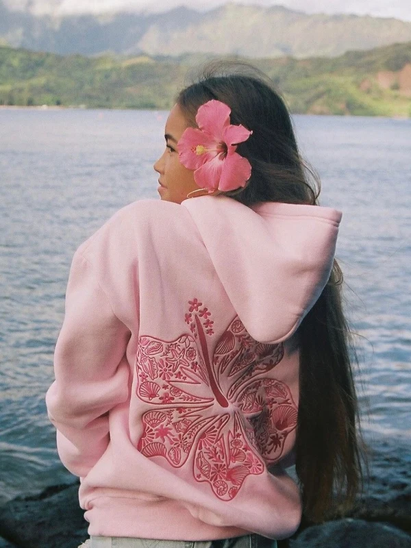 HAWAII HIBISCUS PPP OVERSIZED HODIE