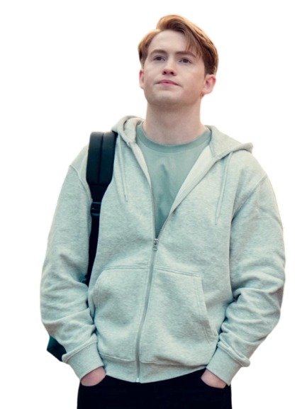 Heartstopper S03 Kit Connor Grey Hoodie