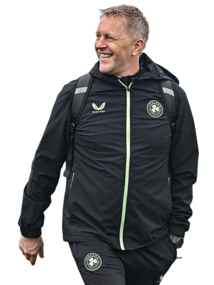 Heimir Hallgrimsson Castore Ireland Football Rain Jacket Black