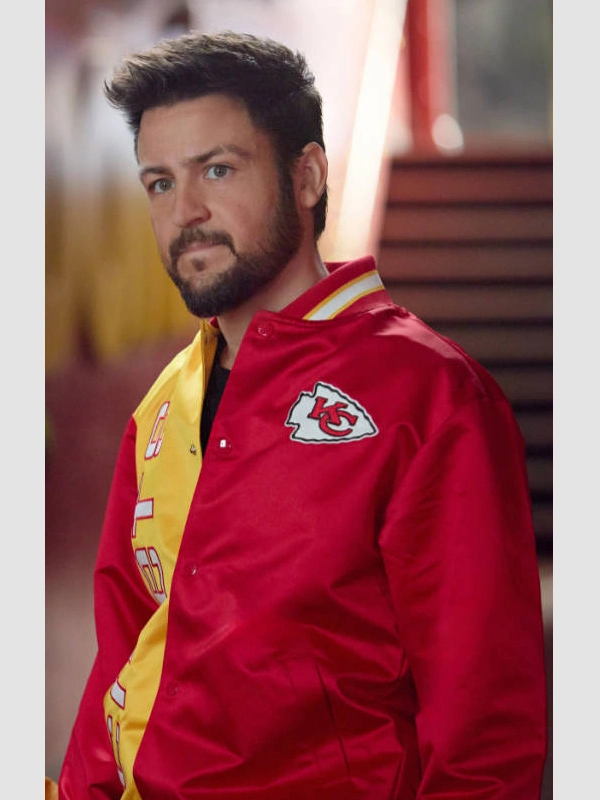 Holiday Touchdown A Chiefs Love Story Tyler Hynes Chiefs Varsity Jacket