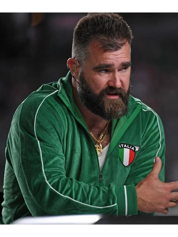 Italia Jason Kelce Green Tracksuit