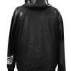 JEFF HAMILTON NFL BLACK LEATHER HOODIE