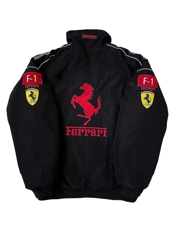 Jared Leto f1 ferrari jacket black