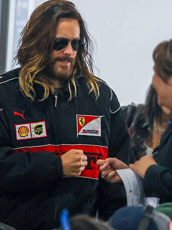 Jared Leto f1 jacket ferrari