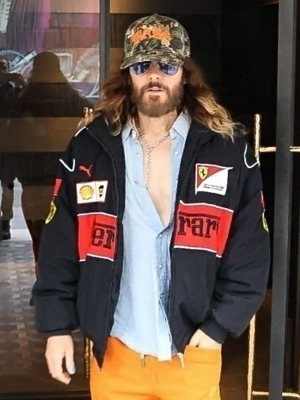 Jared Leto vintage ferrari jacket