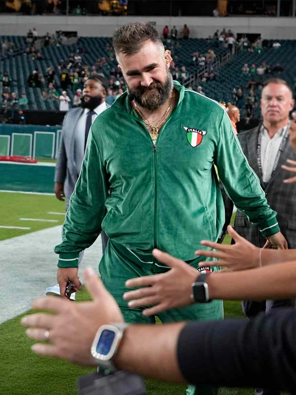 Jason Kelce Green Tracksuit Italia