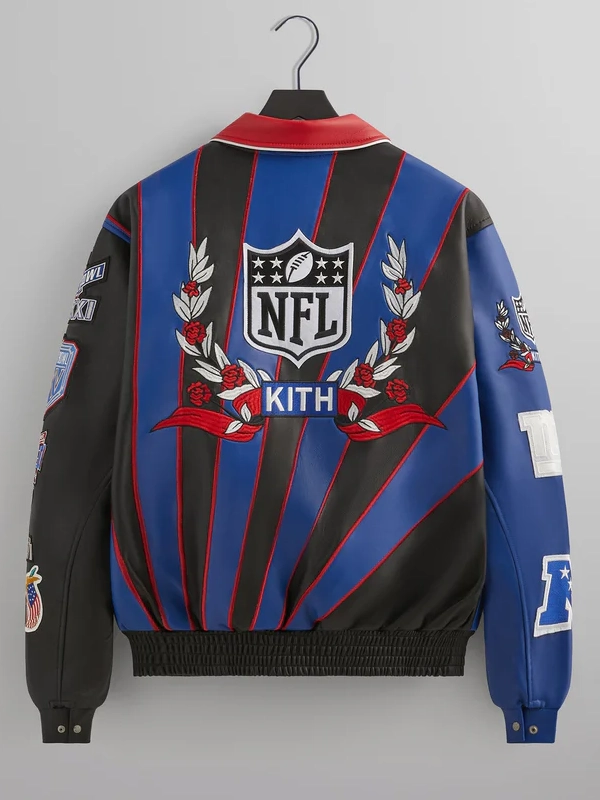 Jeff Hamilton x Kith Giants Leather Varsity Jacket