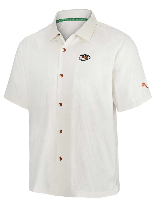 Kansas City Chiefs Tommy Bahama White Coconut Matchup Shirt