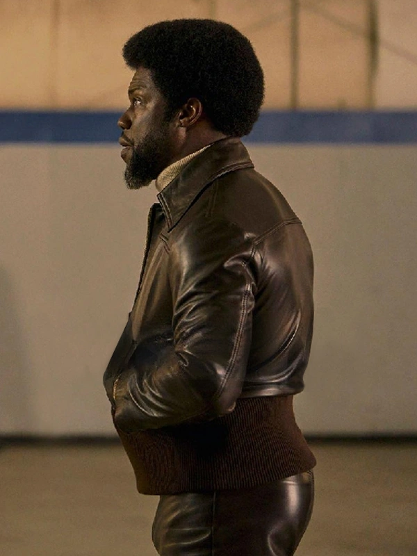 Kevin Hart Fight Night The Million Dollar Heist Brown Leather Jacket