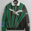 Kith x Jeff Hamilton NFL Eagles Leather Varsity Jacket