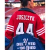 Kristin Juszczyk Delayed not Denied 49ers Jacket