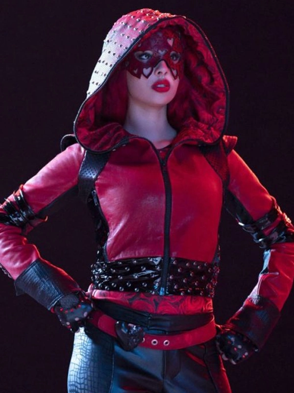 Kylie Cantrall Descendants The Rise Of Red Hooded Leather Jacket