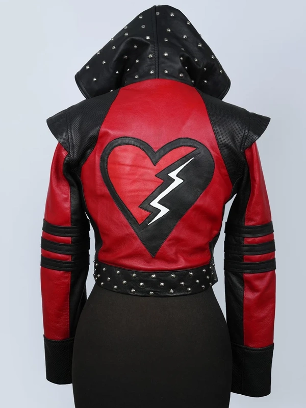 Kylie Cantrall Descendants The Rise of Red Hooded Cosplay Costume Leather Jacket