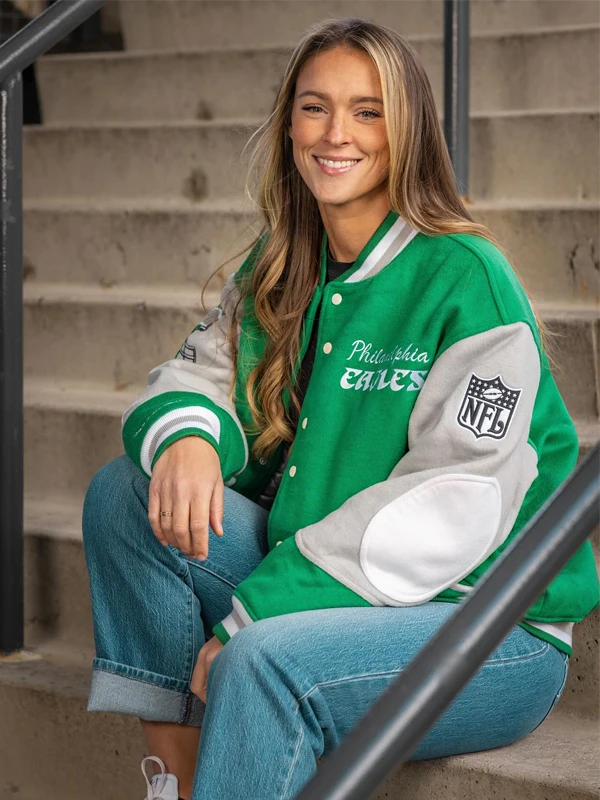 Kylie Kelce Eagles Letterman Jacket