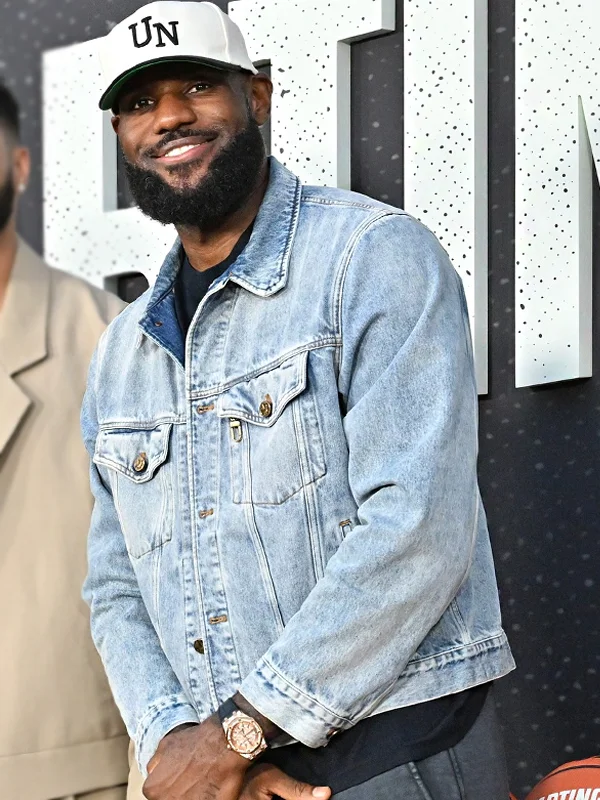 LeBron James Starting 5 Premiere Blue Denim Jacket