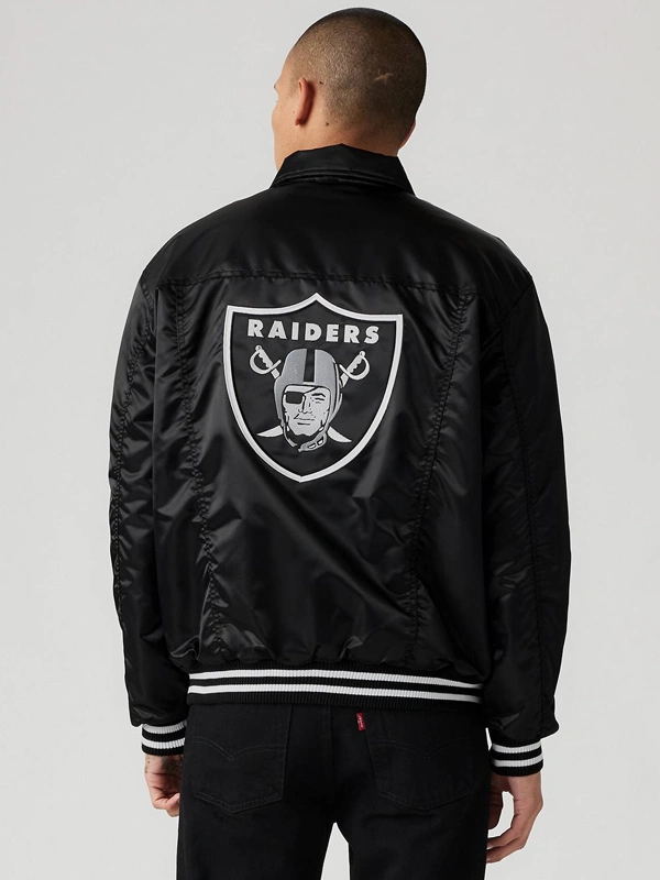 Levi's X Starter Raiders Black Trucker Jacket