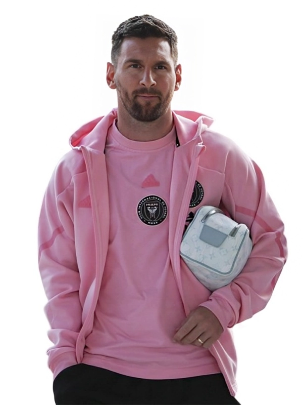 Lionel Messi Inter Miami CF Gameday Anthem Jacket Pink