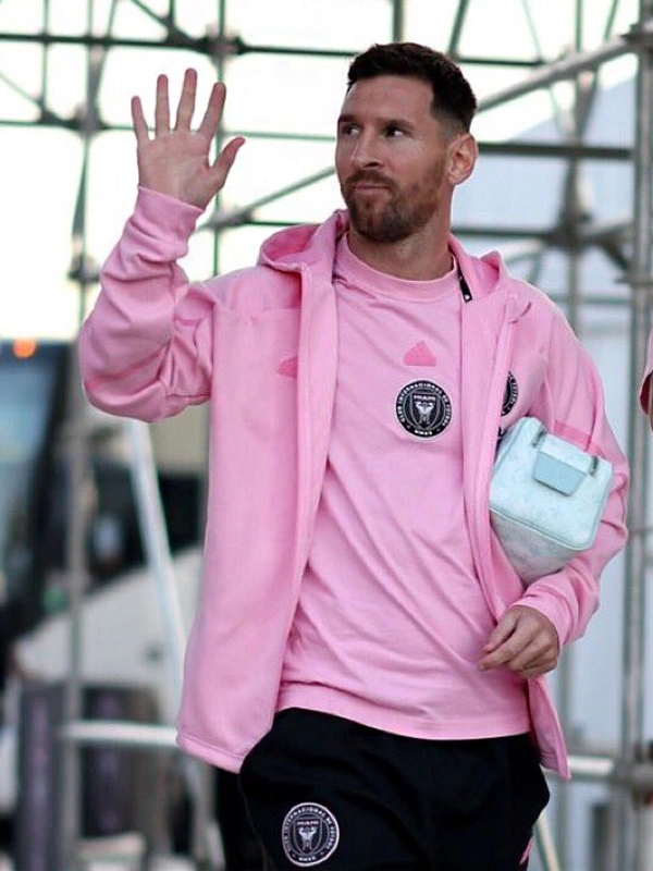 Lionel Messi Inter Miami CF Pink Gameday Anthem Jacket