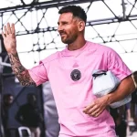 Lionel Messi Inter Miami CF 2024 Travel Pink T-Shirt