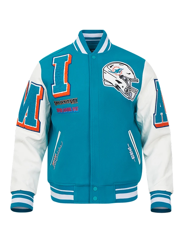 Miami Dolphins Mashup Varsity Jacket