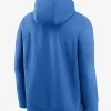 NFL Detroit Lions Club Logo Blue Pullover Hoodie