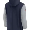 Navy Dallas Cowboys 2024 Sideline Pre-Game Half-Zip Jacket