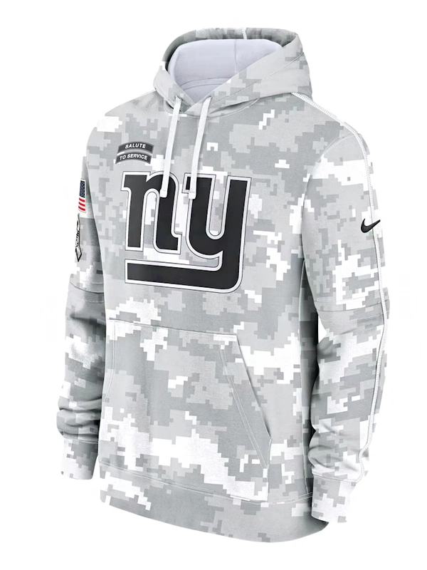 New York Giants Nike Arctic Camo 2024 Salute to Service Club Fleece Pullover Hoodie