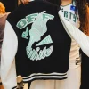 New York Liberty Off White Varsity Jacket