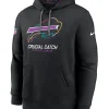 Nike Black Buffalo Bills 2024 NFL Crucial Catch Club Pullover Hoodie