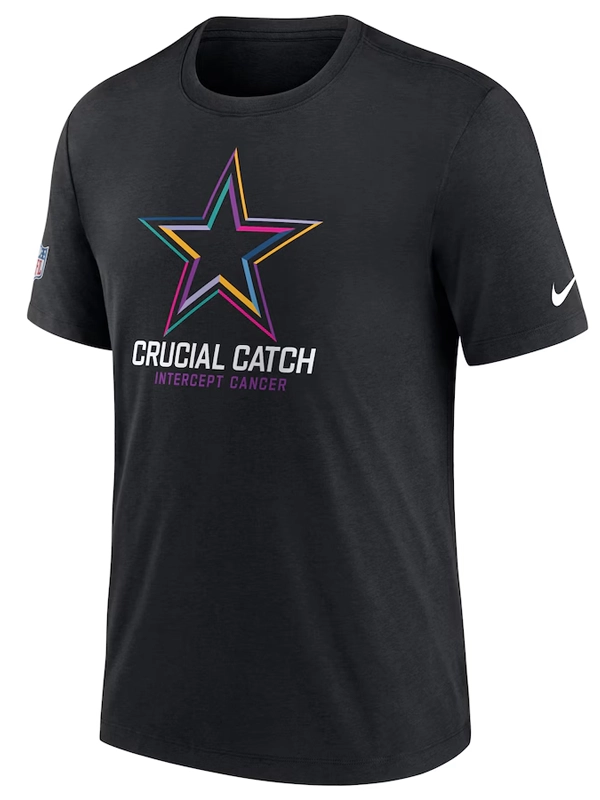 Nike Black Dallas Cowbys 2024 NFL Crucial Catch T-Shirt